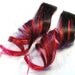 Hunger Games Inspired - Girl on Fire - Katniss Everdeen / Human Hair Extension / Red Black Purple Short Tie Dye Colored Hair