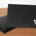 black envelopes set of five: sketched heart