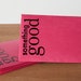 pink envelopes set of five: something good lg text