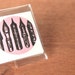 light pink envelope seals set of four: calligraphy nubs