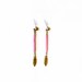 Color post earrings