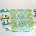 SALE 20% OFF Organic Diaper Clutch - Wristlet, Monaluna Monaco Teal and Green Scooters
