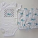 Baby Boy Bloomers and Onesie SET, with Whales and Polka Dots, Photo Shoot, Baby Gift