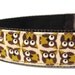 Owl Dog Collar- Yellow Owl Dog