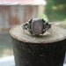Vintage Sterling Silver Ladies Ring Victorian Style with Mother of Pearl Setting Ladies Size 7 1/4