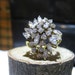 Retro and Flashy Vintage Gold Plated over Sterling Silver Cubic Zirconium Ladies Cocktail Ring Size 7
