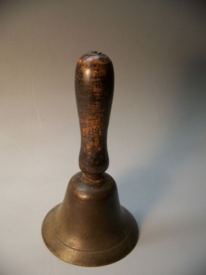 Antique Hand Held School Bell