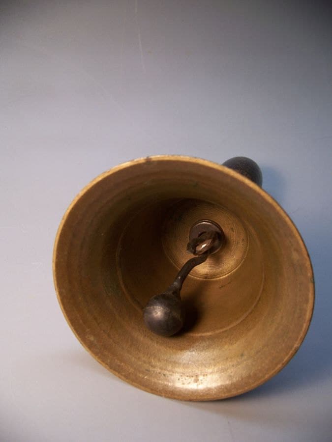 Antique Hand Held School Bell