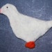 Needle Felted Goose Applique