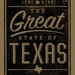 Great State of Texas art print