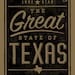 Great State of Texas art print