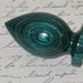Rich Teal Green Wood Turned Wine Bottle Stopper