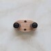 Ukulele wall mount hanger, red mahogany stain