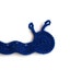 Blue Bookmark Bookworm Crochet