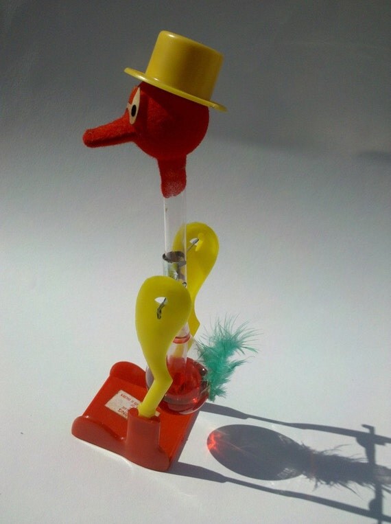 Items similar to Vintage Drinking Bird on Etsy