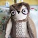 RESERVED Flower Lace Owl