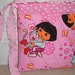 Little Girl's Purse - Dora the Explorer, Quilted Fabric Snap Bag
