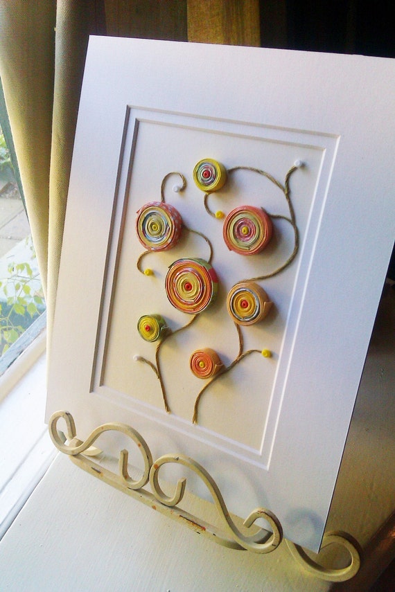 Items similar to listing for a custom made paper coils artwork on Etsy