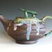 Amaya, Night Rain Teapot, Handmade Stoneware Teapot, Large Ceramic Teapot, holds 48 oz