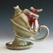 First Rose Teapot, Handmade Porcelain Teapot