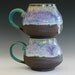 Pair of Large Coffee Mugs, handmade ceramic cups, ceramic stoneware mugs