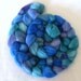 Handpainted Superwash Merino Roving- Tropical Seas 4oz