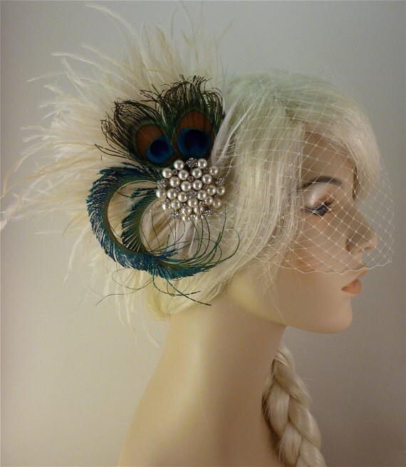 feather and pearl bridal