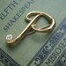 Monet Monogram Pin, Initial P with Rhinestone