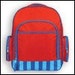 Clearance Sale--Monogrammed Simply SJ Stephen Joseph Red and Blue Kid's Backpack --Fast Turnaround--FREE MONOGRAMMING--