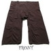 3/5 Length.....Brown THAI COTTON Fisherman Pants...Freesize/Unisex