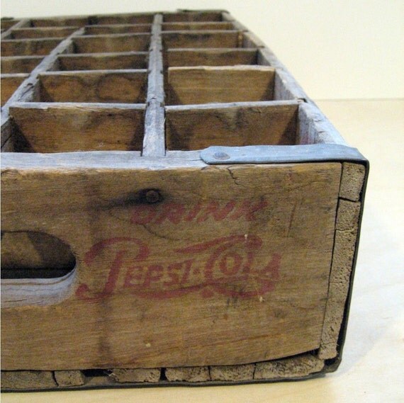 Vintage Pepsi Crate by rovervintage on Etsy