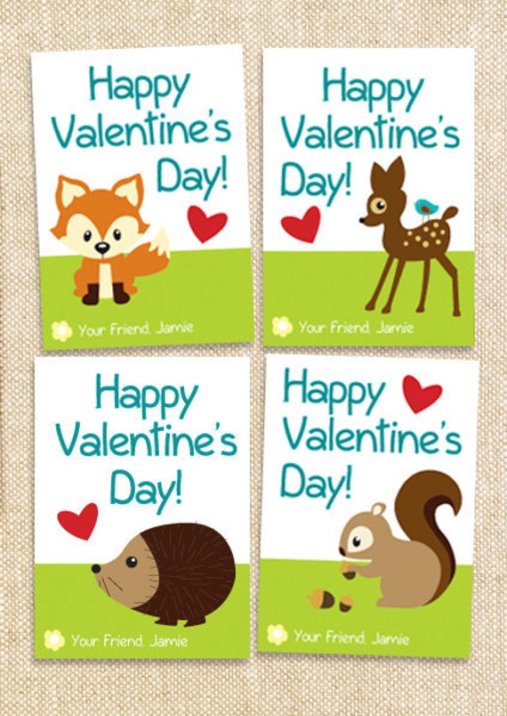 Valentine Printable Cards - Forest woodland Il_570xn
