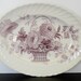 Clarice Cliff Platter, Charlotte Purple Transferware Platter