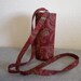 Insulated Water Bottle Carrier - Red Paisley