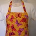 Full Apron - Red and Purple Butterflies