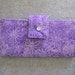 Fabric Wallet - Lavender with Daisies