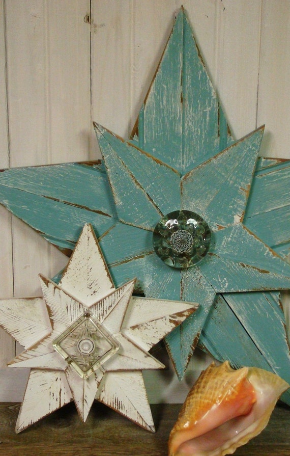 Wooden Star Beach House Wall Art Inside Outside 32 to 34