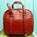 Vintage Red Luggage Tote Bag by Dionite with by CastawaysHall
