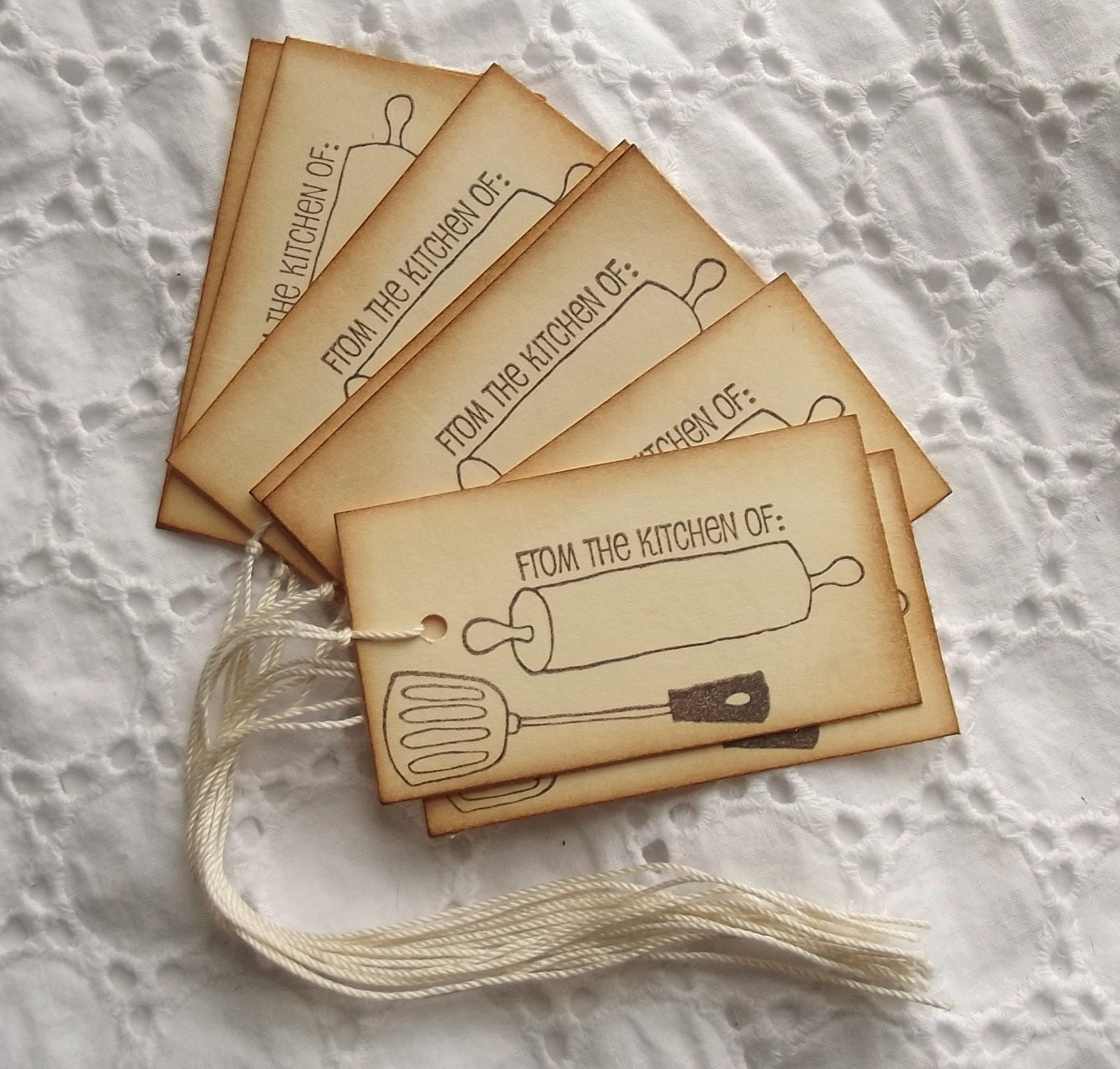 From the KITCHEN OF Tags Labels Handmade by SweetlyScrappedArt