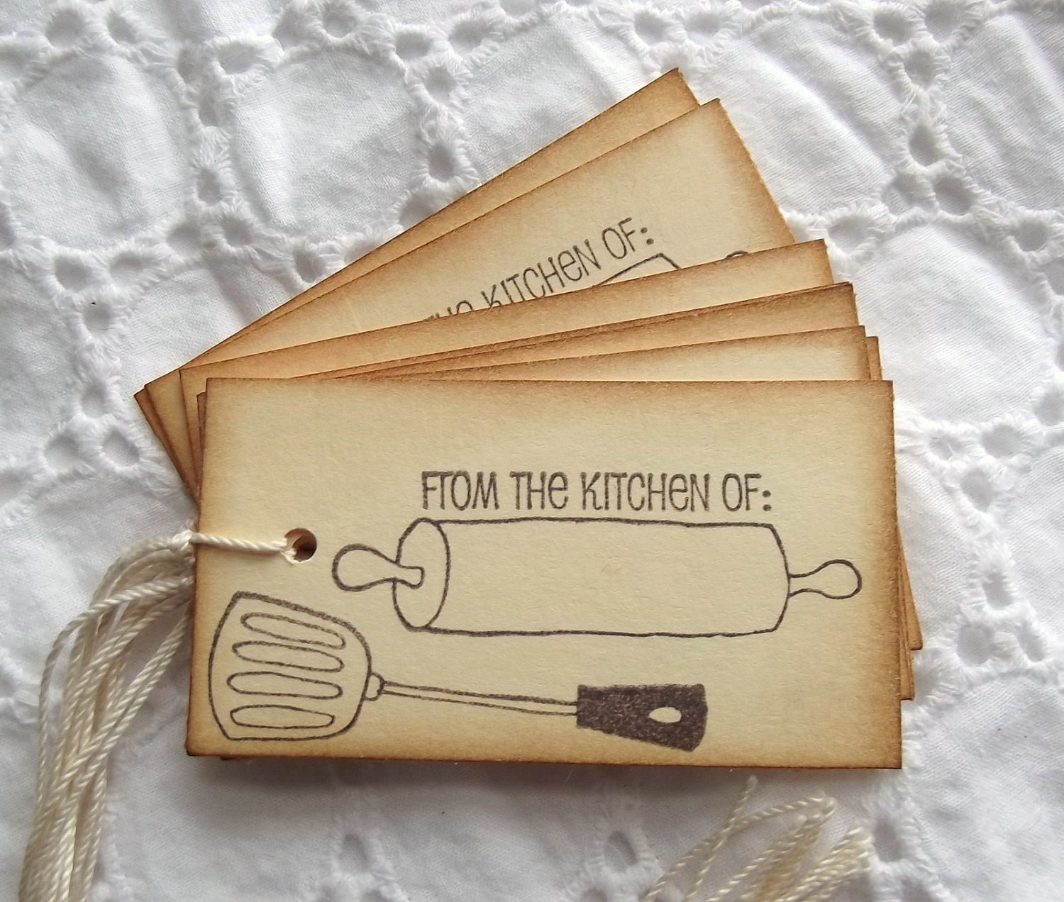 from the kitchen of tags labels handmade by sweetlyscrappedart from the kitchen of labels