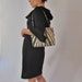 1960s Designer Black Cocktail Party Dress with Crocheted Trim by Don Sophisticates Small