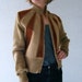 1970s Vintage Suede Sweater Jacket by Berries size Medium