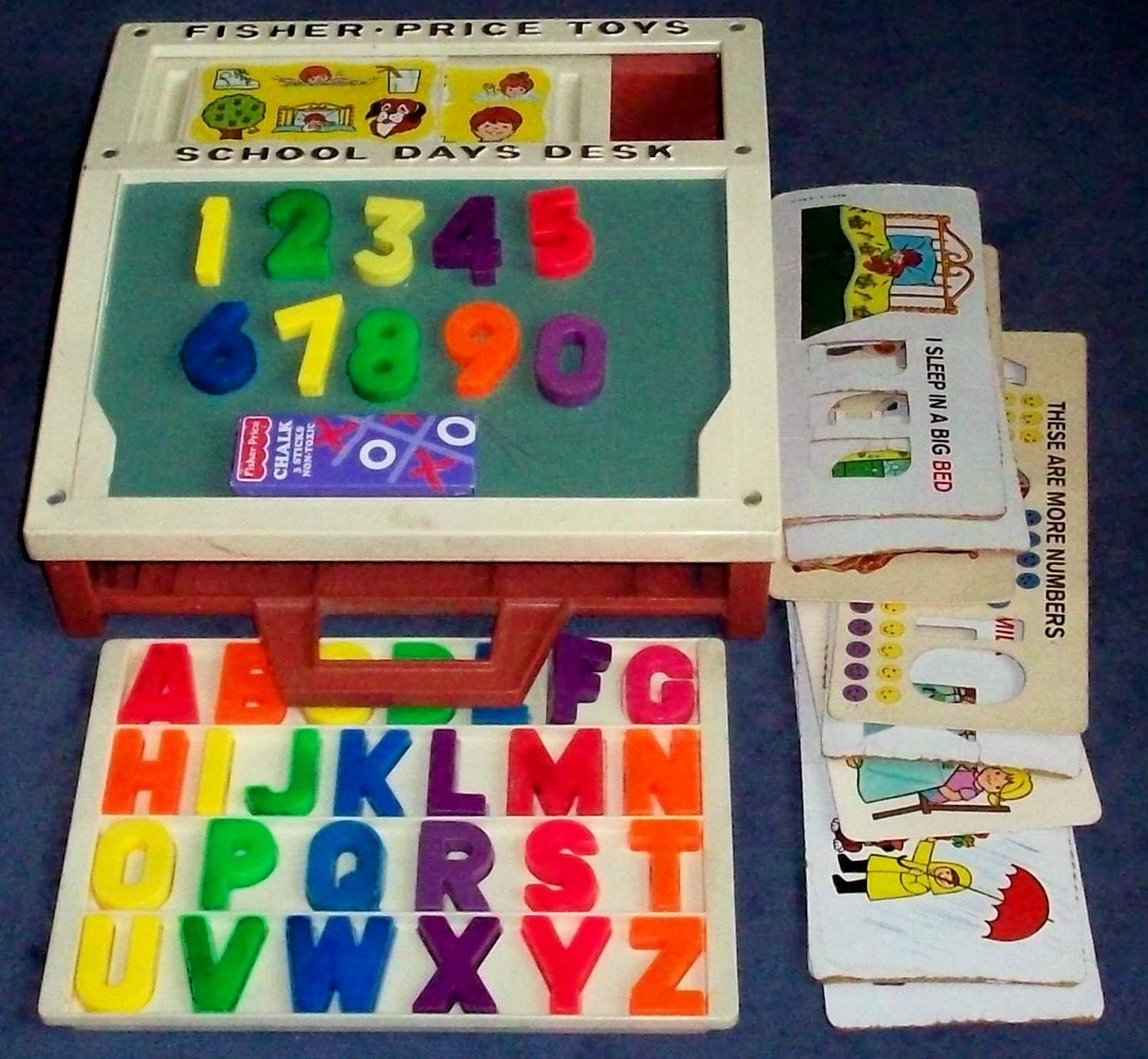 Fisher-Price Toy 176 PLAY DESK with complete numbers letters