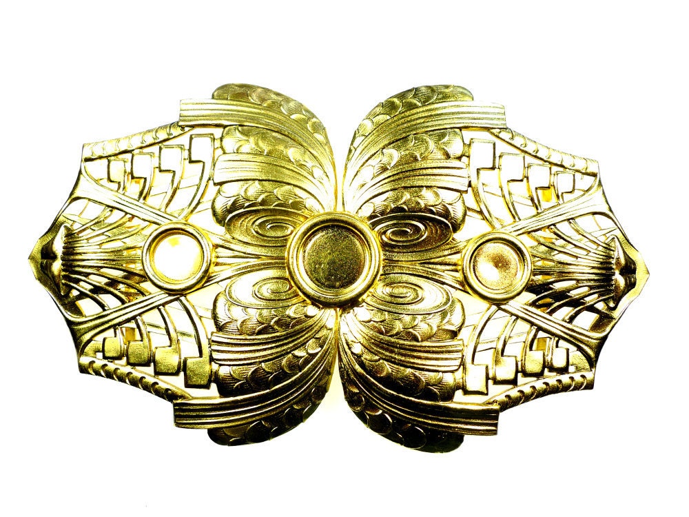 Brass belt buckle very large