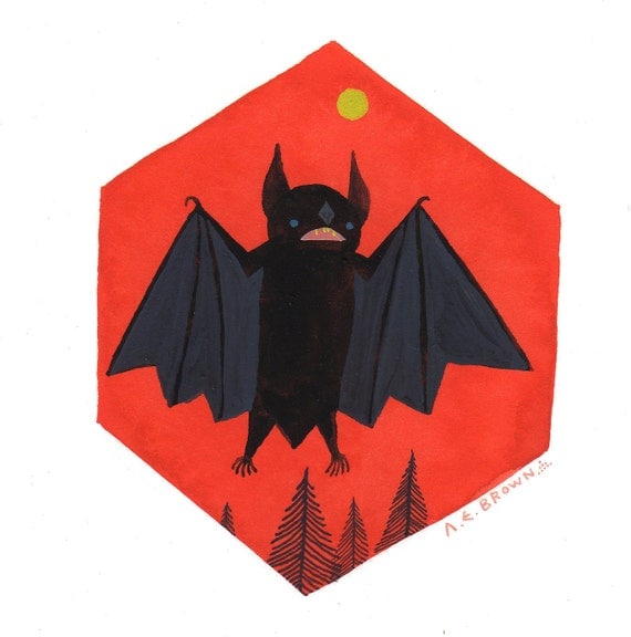 Eastern Small Fry Bat . Print