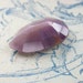 SAPPHIRE CLAW Shape. Natural. Purple Gray Rose Cut . 16 x 10 MM (ref.S82)
