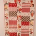 Valentine Quilted Table Runner Wall Hanging Reproduction Vintage Theme Retro