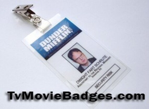 The Office Dwight Schrute Id Card Badge