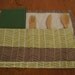 Portable Placemat with Reusable Napkin and Reusable Bamboo Utensils