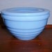 Vintage Delphite Blue Drippings Bowl With Lid Jeannette Depression Glass